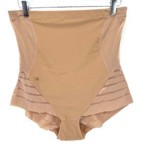 Honeylove Size 2X Queen Brief Shapewear Sculpt Sand Beige Compression Bottoms
